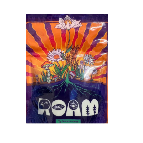 Photograph of product: ROAM | Blueberry Blintz Bulk Ground Flower 1/4oz - Hybrid