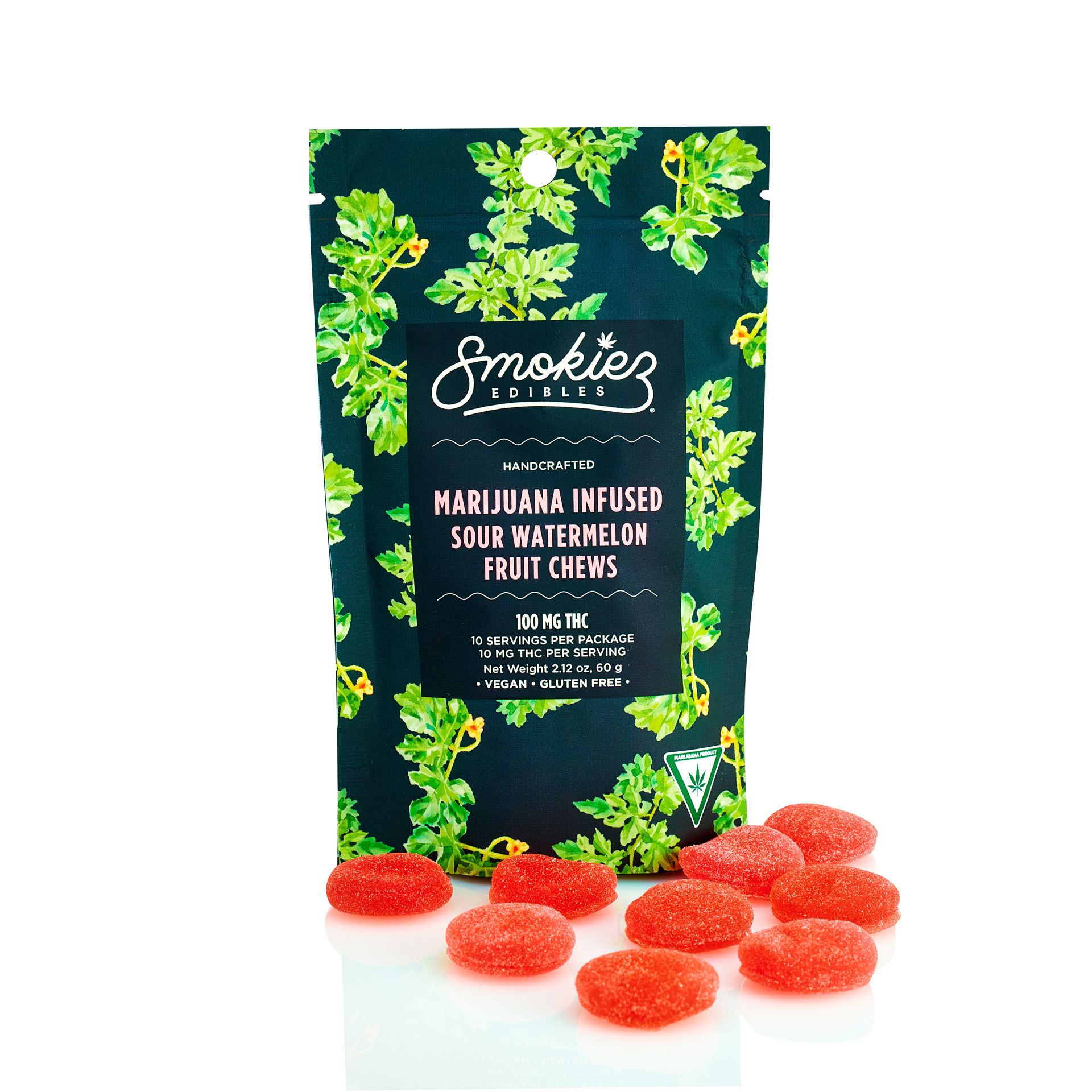 Photograph of product: SMOKIEZ - GUMMIES - SOUR WATERMELON - 200MG