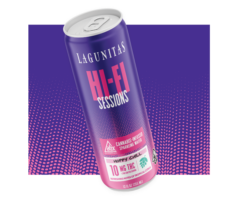 Photograph of product: Lagunitas Hi-Fi Sessions Hoppy Chill Canned Beverage 10mg 12oz