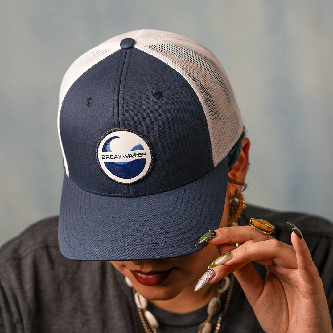 Photograph of product: Breakwater Trucker Hat, Navy