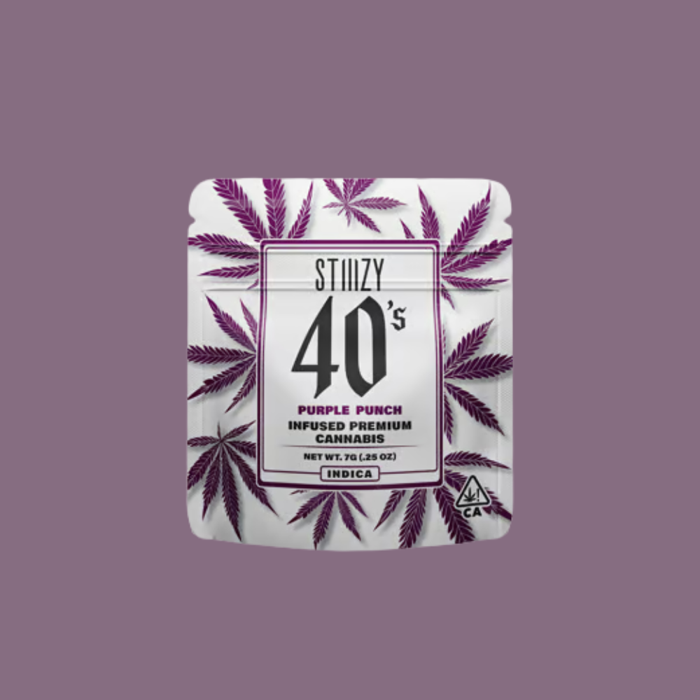 Photograph of product: Infused 40's Purple Punch Mylar - 7g