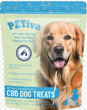 Photograph of product: Dog Treats - CBD 300mg - 30 Count - Petiva
