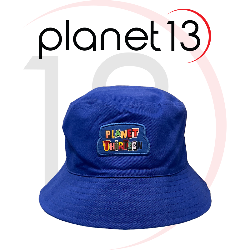 Photograph of product: Planet 13 Royal Blue Ransom Logo Bucket Hat