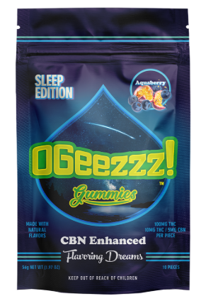Photograph of Product: Gummies | OGeezz! | Aquaberry Sleep Edition 2:1 [THC/CBN] [10pk]