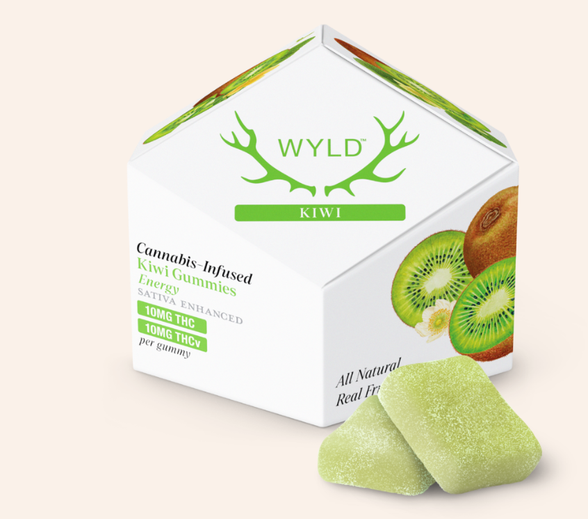 Photograph of product: Wyld Kiwi 1:1 TH-oui:TH-ouiV Gummies 200mg