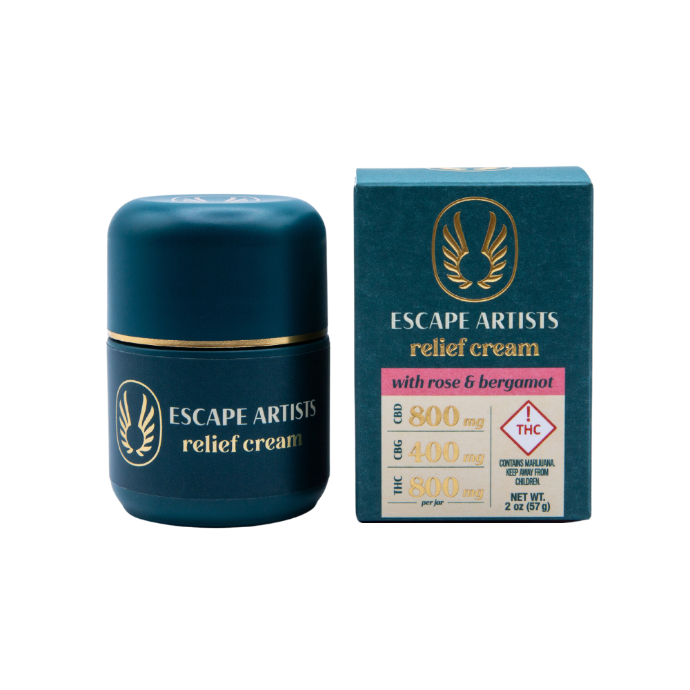 Photograph of product: Escape Artist | Rose 2:1:2 CBD,TH-oui,CBG Relief Cream