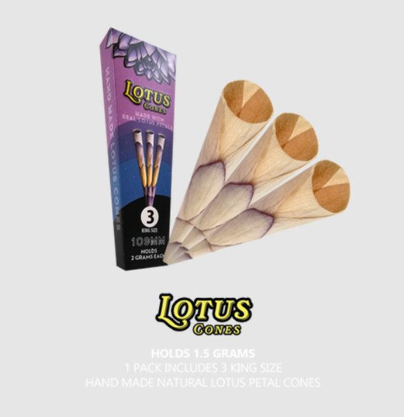 Photograph of product: Lotus Petal Cones King 3pk