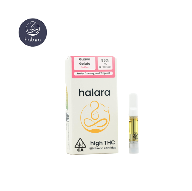 Photograph of product: GUAVA GELATO 1G HIGH THC CARTRIDGE