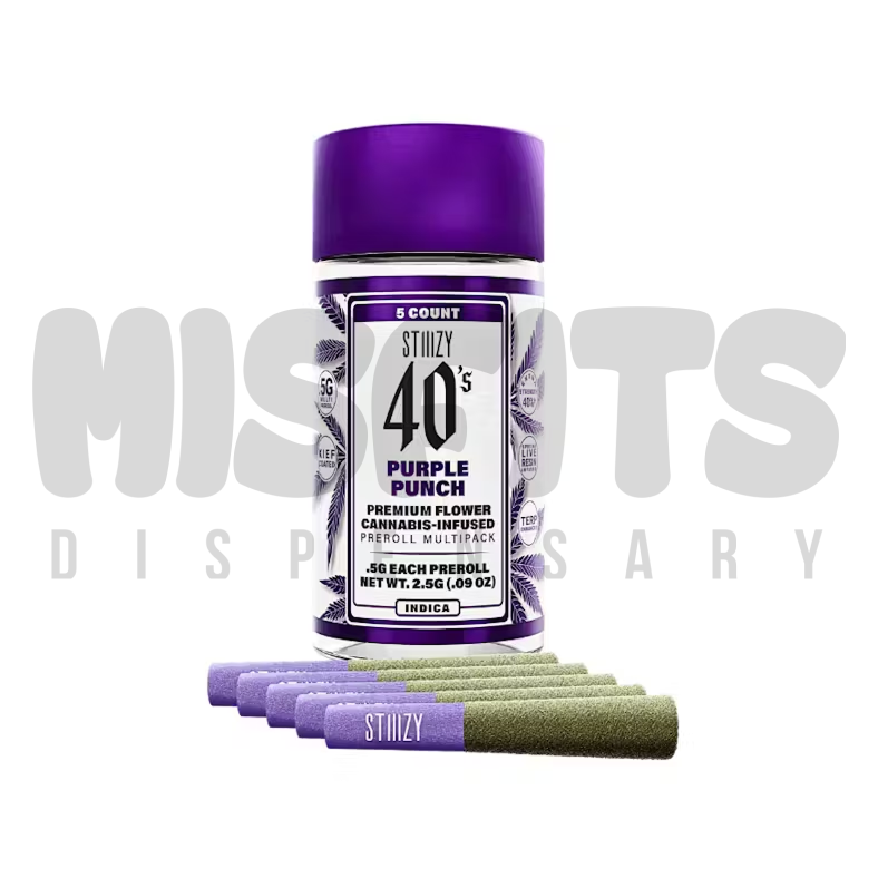 Photograph of product: STIIIZY | Purple Punch | Infused Preroll 5pk | 2.5g