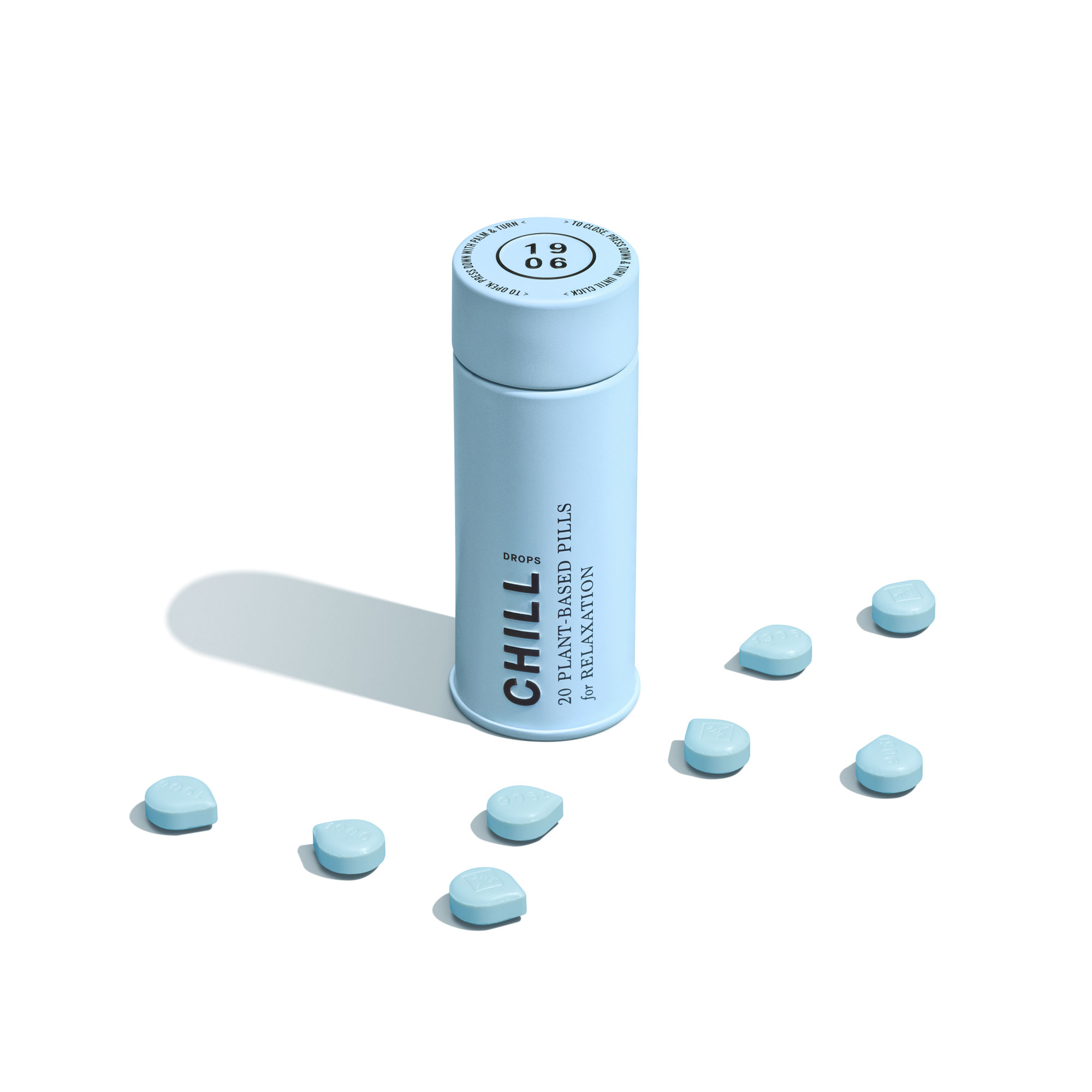 Photograph of product: 1906 Chill 5:1 (CBD:TH-oui) Drops 5mg 20pk