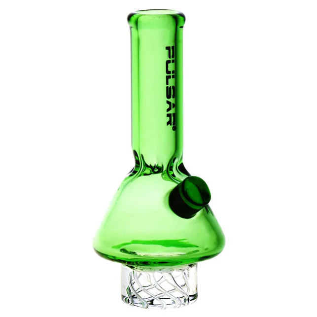 Photograph of product: Beaker Vortex Carb Cap (Transparent Green Glass)