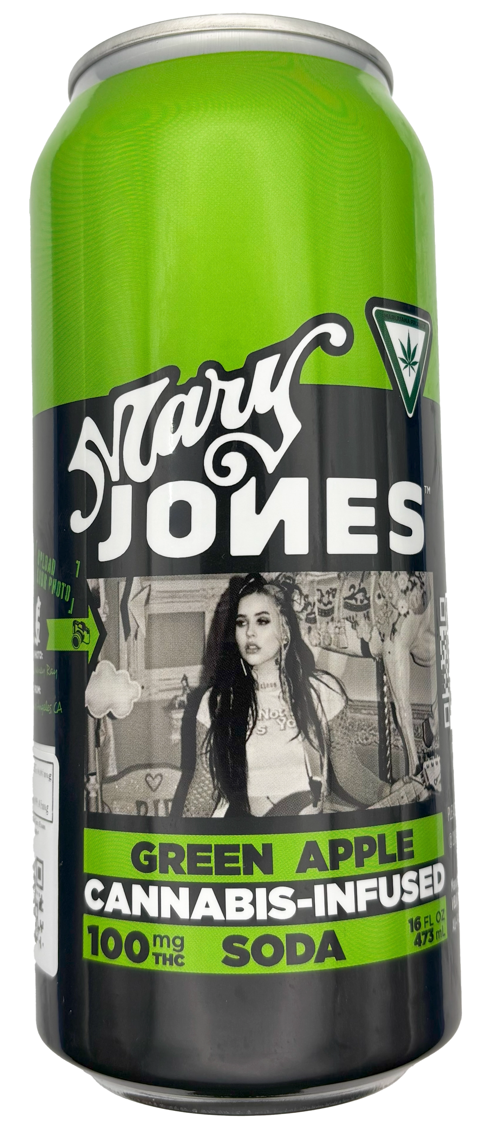 Photograph of product: Mary Jones | Green Apple | Soda Beverage | 100mg TH-oui