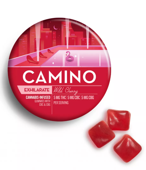 Photograph of product: Camino Gummies Wild Cherry CBC CBG 5:5:5