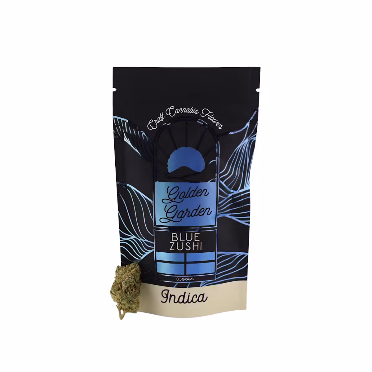 Photograph of product: Golden Garden - Blue Zushi - 3.5g - Flower