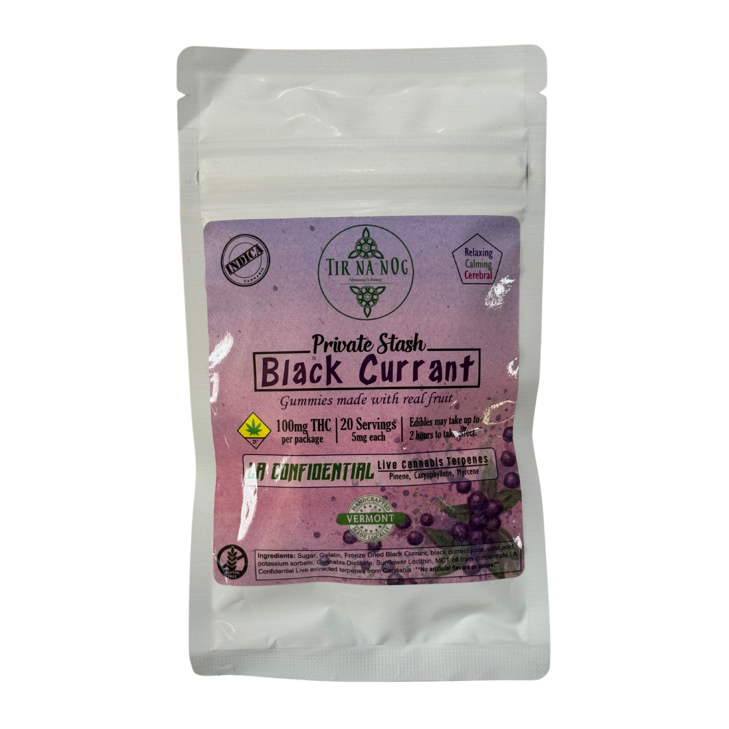 Photograph of Product: Private Stash Gummy - Black Currant | 100mg | TirNaNog