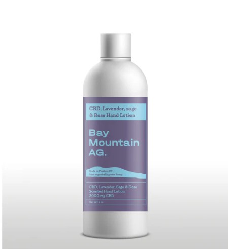 Photograph of product: Topical | Lavender & Sage CBD Infused Hand & Body Lotion | 2000mg CBD
