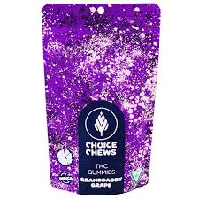 Photograph of product: Choice - 100mg Gummies - Granddaddy Grape (Oui'd)