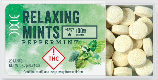 Photograph of product: Dixie - Mints - Relaxing Peppermint - 100mg