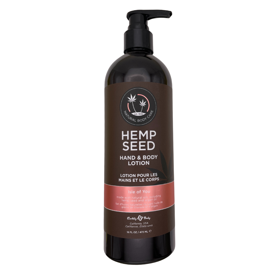 Photograph of product: HEMP SEED 16oz | Hand & Body Lotion by Earthly Body | Isle Of You