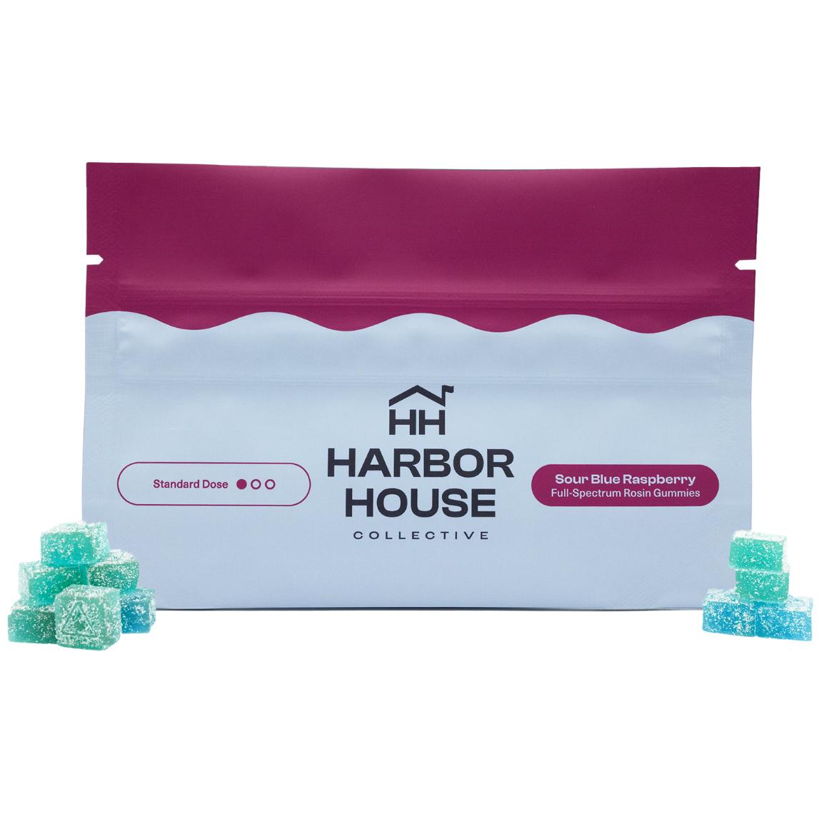Photograph of product: Sour Blue Raspberry Rosin Infused Gummy 100MG PK