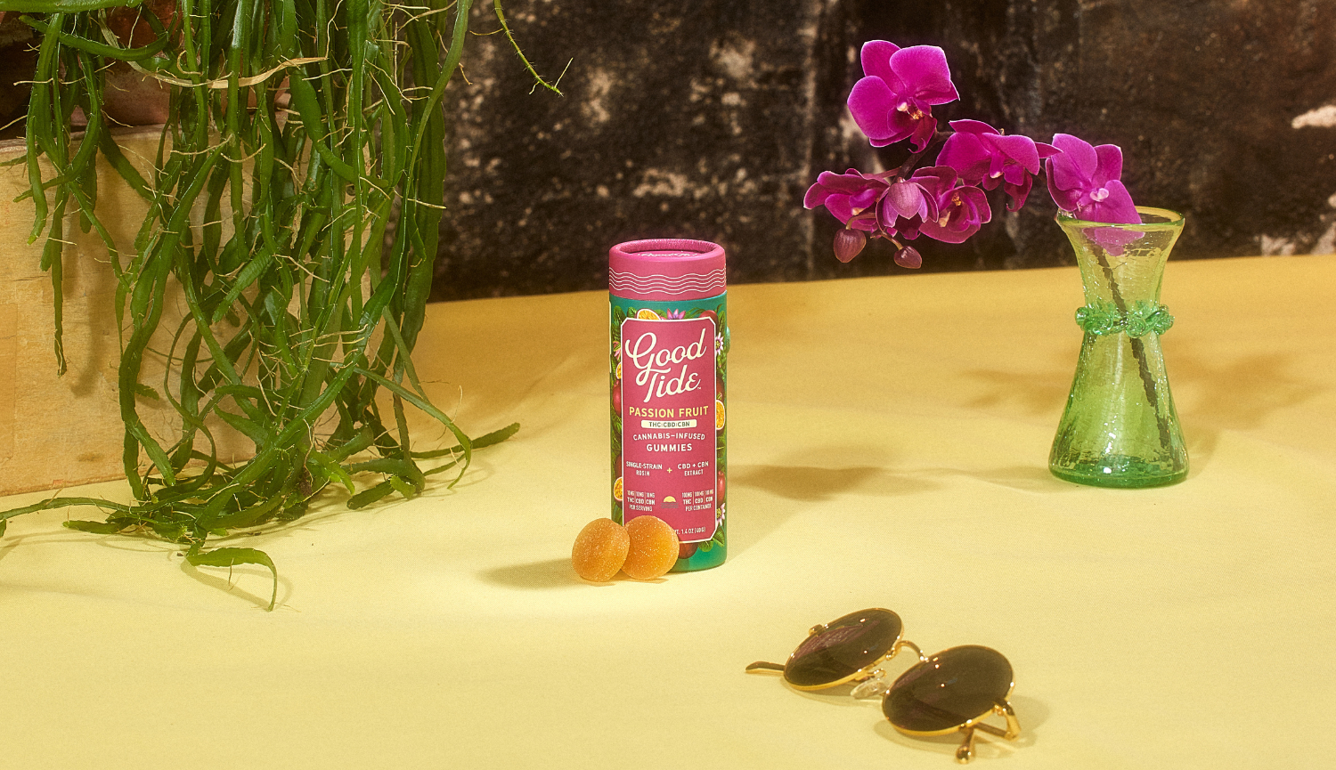 Photograph of product: Passion Fruit | 1:1:1 TH-oui+CBN+CBD | Rosin | Edible | 100mg (I)