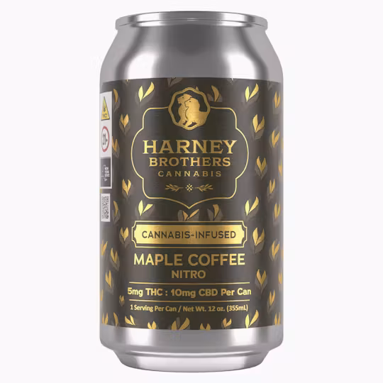 Photograph of Product: Harney Brothers Cannabis - 12oz Maple Coffee Nitro - 10mg THC 10 CBD