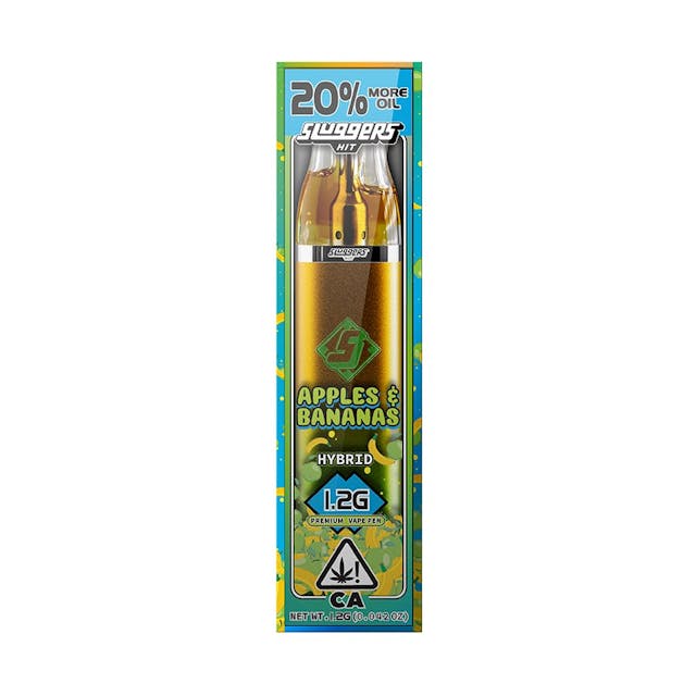Photograph of product: Sluggers - All In One - Vape - 1.2g - Apples & Bananas