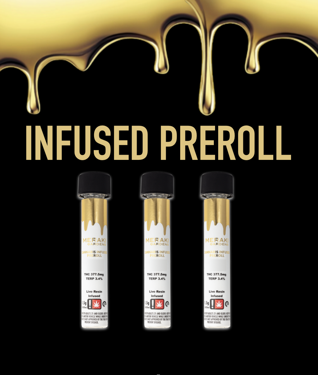 Photograph of product: Meraki - Stacy's Mom Infused pre-rolls