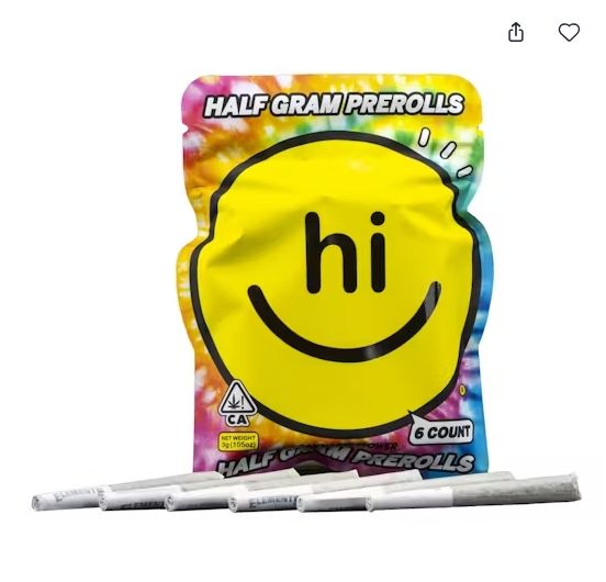 Photograph of product: Hi- Grape Pie - 6pk pre rolls - 