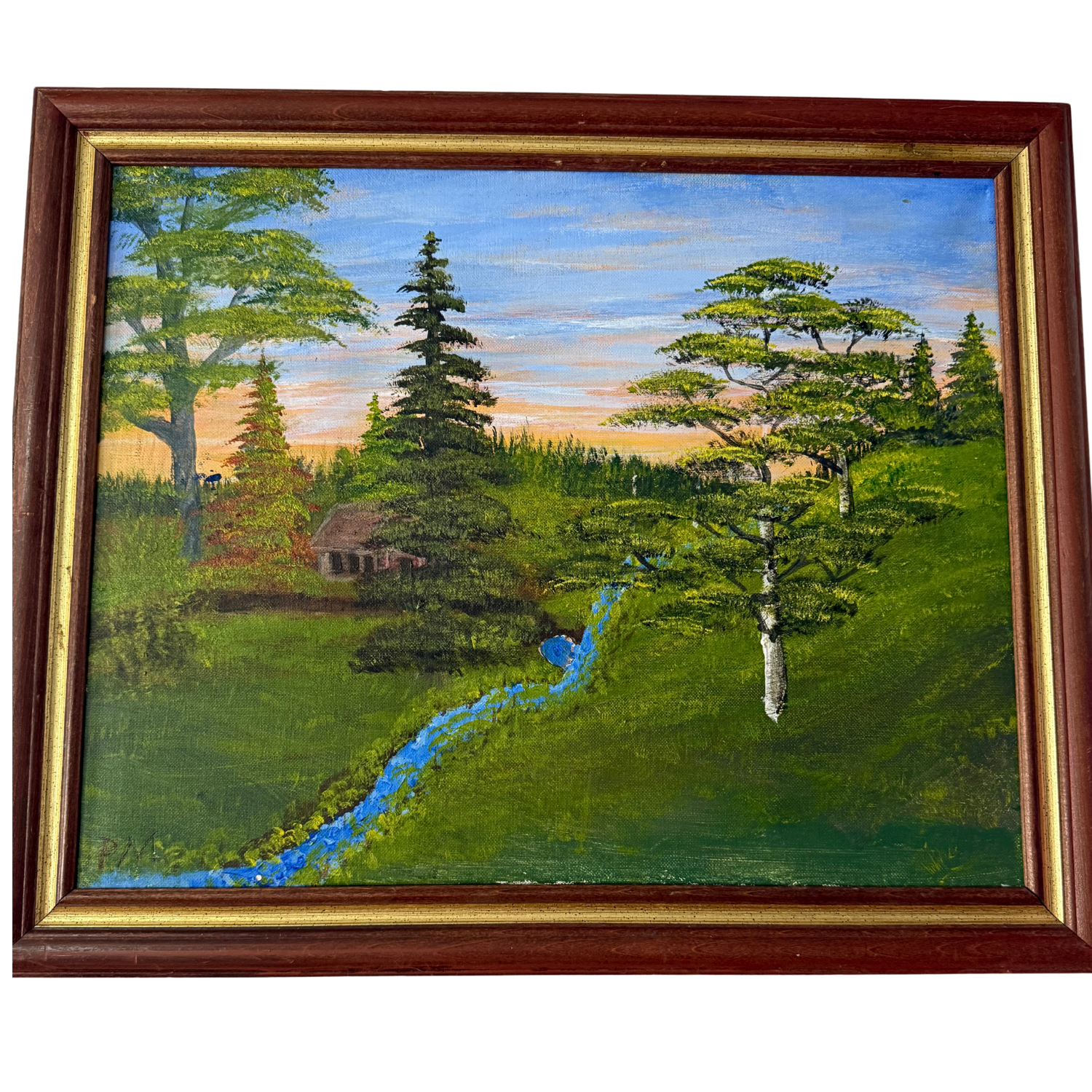 Photograph of product: PM PAINTINGS CABIN IN THE WOODS REC