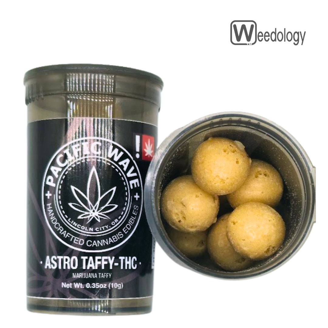 Photograph of product: Pacific Wave 10pk DAB O HONEY 100mg Astro Taffy