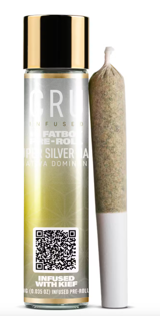 Photograph of Product: CRU | Super Silver Haze | Fat Boy Infused Pre Roll