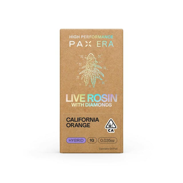 Photograph of product: California Orange | 1g Live Rosin Pod