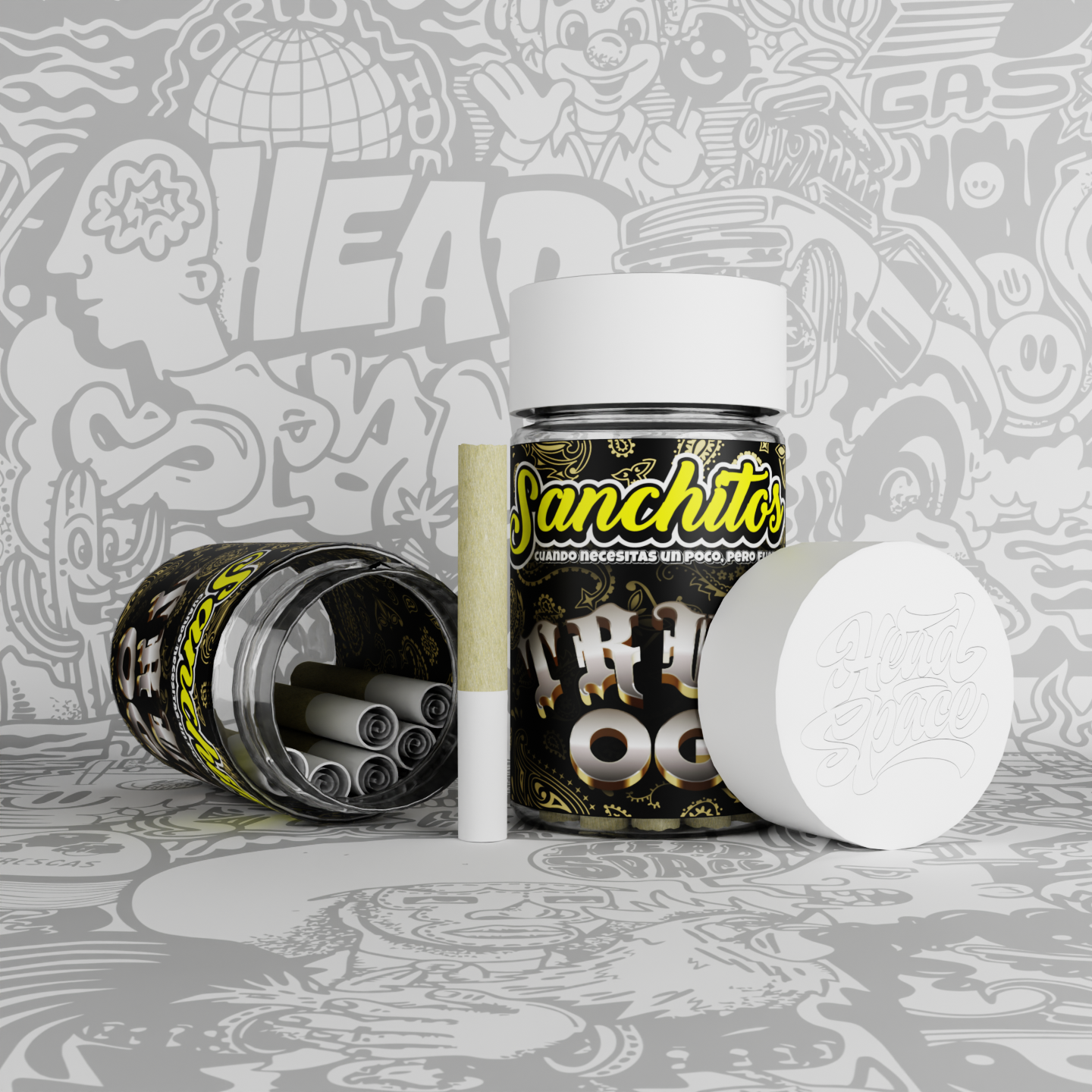 Photograph of product: Head Space - True OG- Sanchitos Infused Preroll 7-pack