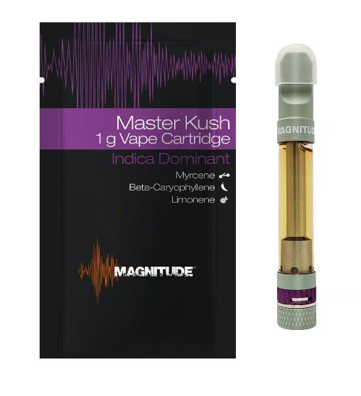 Photograph of product: Magnitude - 1g Cart - Master Kush