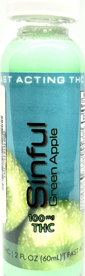 Photograph of product: Green Apple (100MG) - Shooter