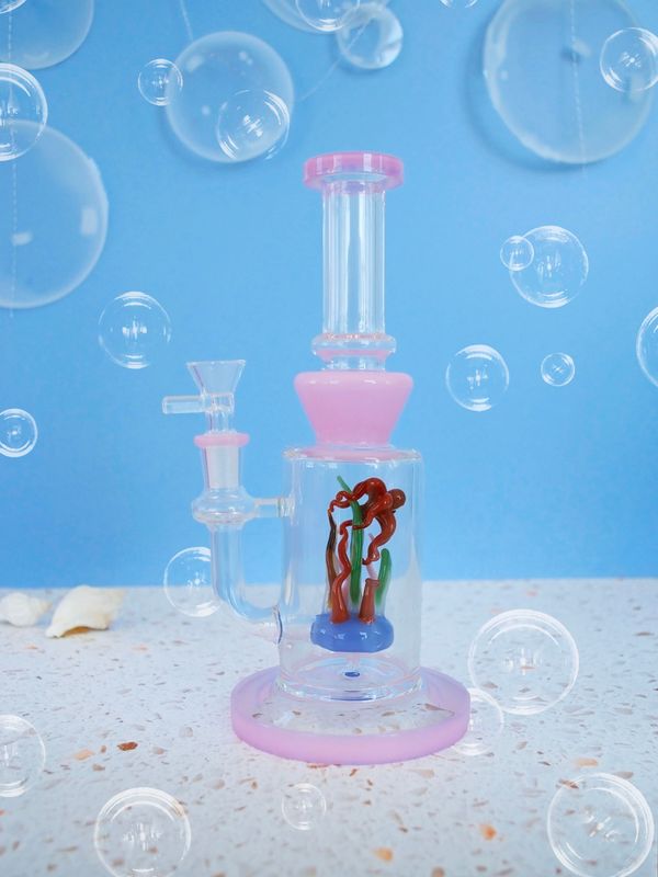 Photograph of product: Water Pipe | 9.5" | Sea Scene | Burning Love