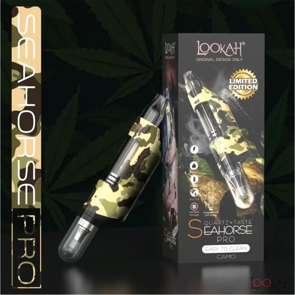 Photograph of product: Lookah Seahorse Pro | Wax & Dab Pen Kit | Camo