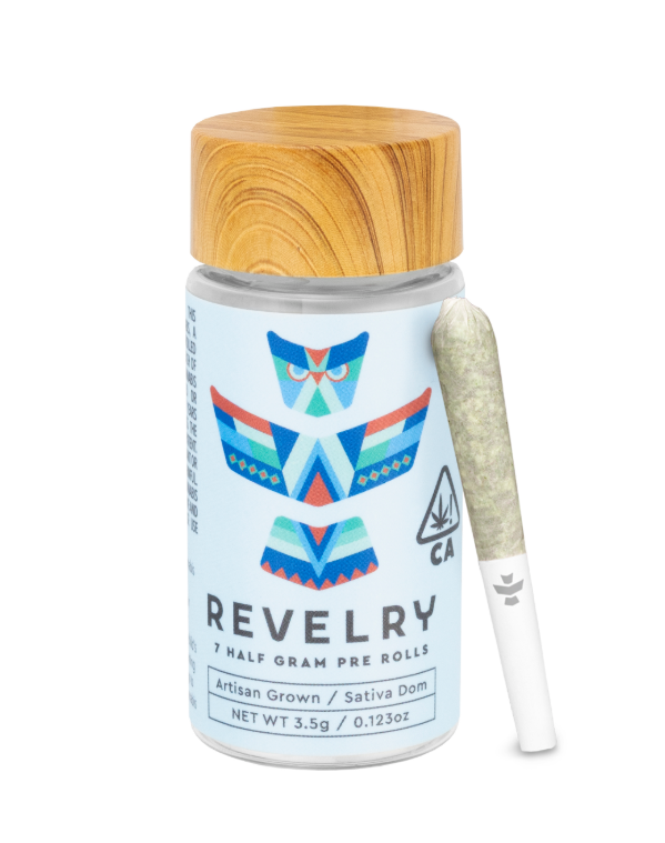 Photograph of product: Revelry 7pk Prerolls 3.5g Tahoe Blue