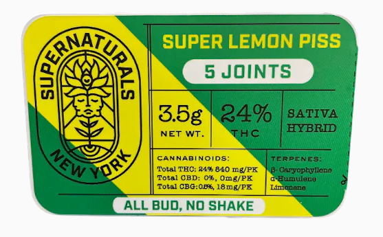 Photograph of product: Supernaturals Super Lemon Piss 5pk
