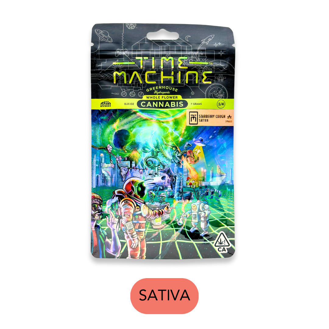 Photograph of product: Time Machine - Starberry Cough - Flower - 7.0g