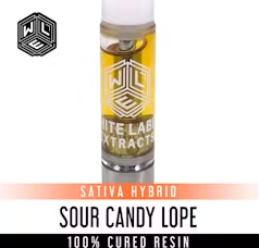 Photograph of product: White Label Extracts | Cured Resin Cartridge Sour Candy Lope