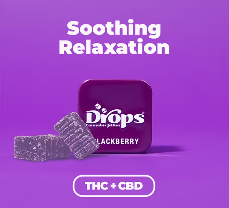 Photograph of product: SINGLE - ENHANCED BLACKBERRY [I] TH-oui:CBD (1:2) LIVE ROSIN GUMMY - 100 MG