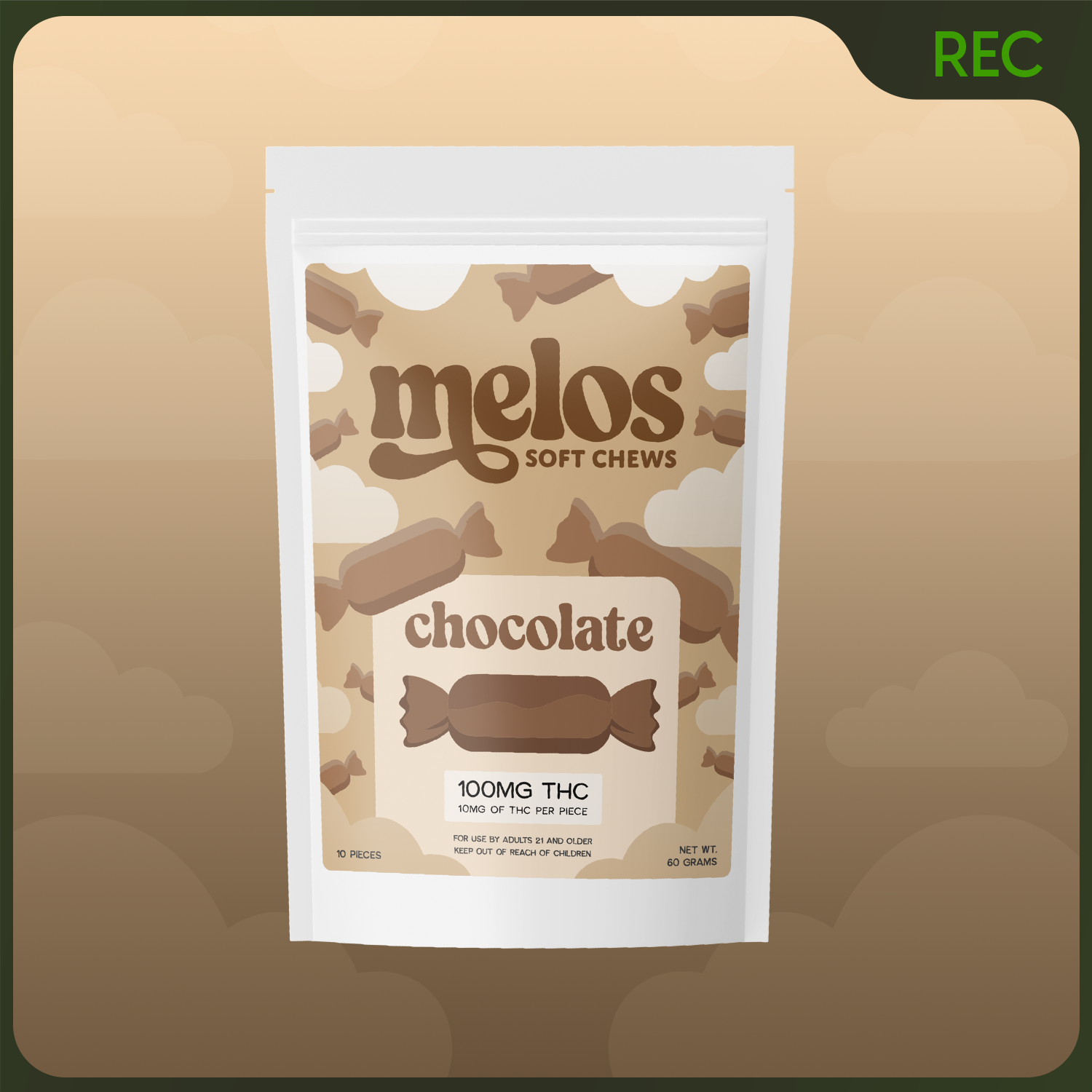 Photograph of product: Melos Soft Chews - Chocolate