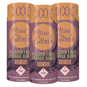 Photograph of product: PASSION FRUIT ORANGE GUAVA MINI ELIXIR Hybrid | 100mg | Stash House (Copy)