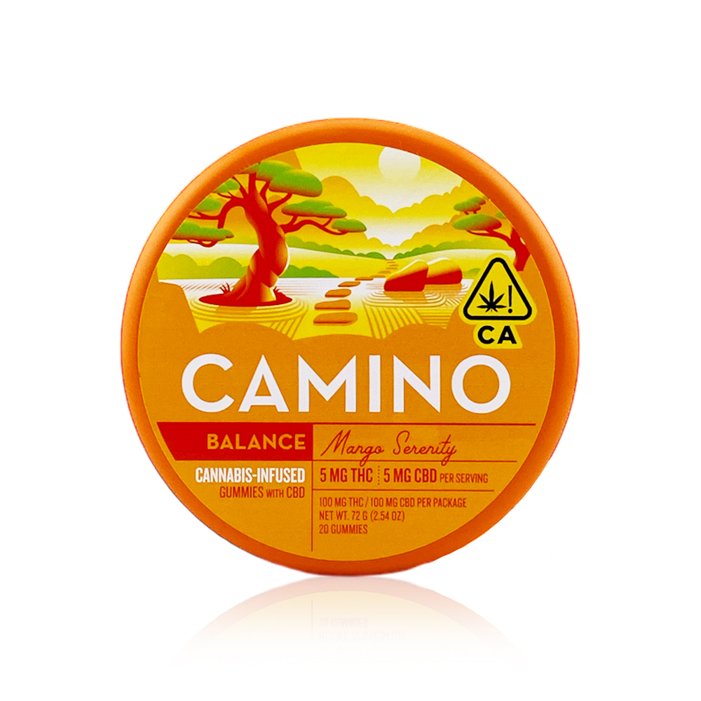 Photograph of product: Camino Mango 1:1  Gummies 5mg 20pk
