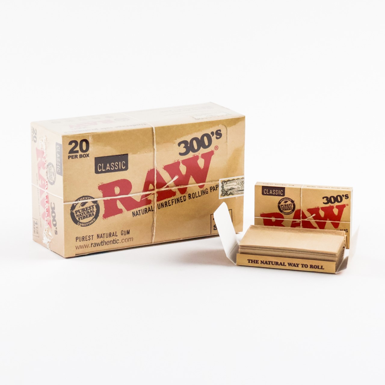 Photograph of product: Raw | Rolling Papers | Classic Papers 300's 1 1/4