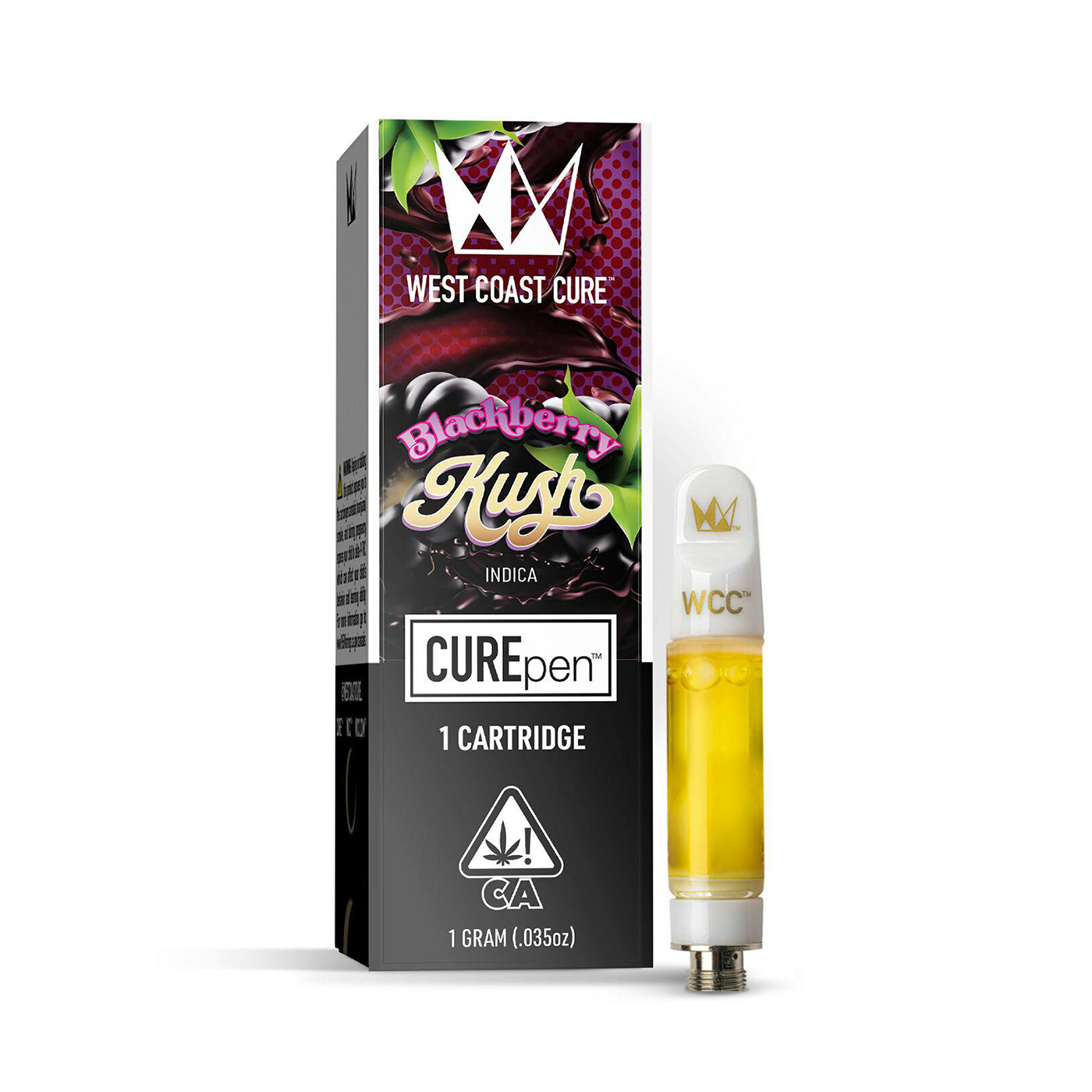 Photograph of product: Blackberry Kush CUREpen Cartridge 1g