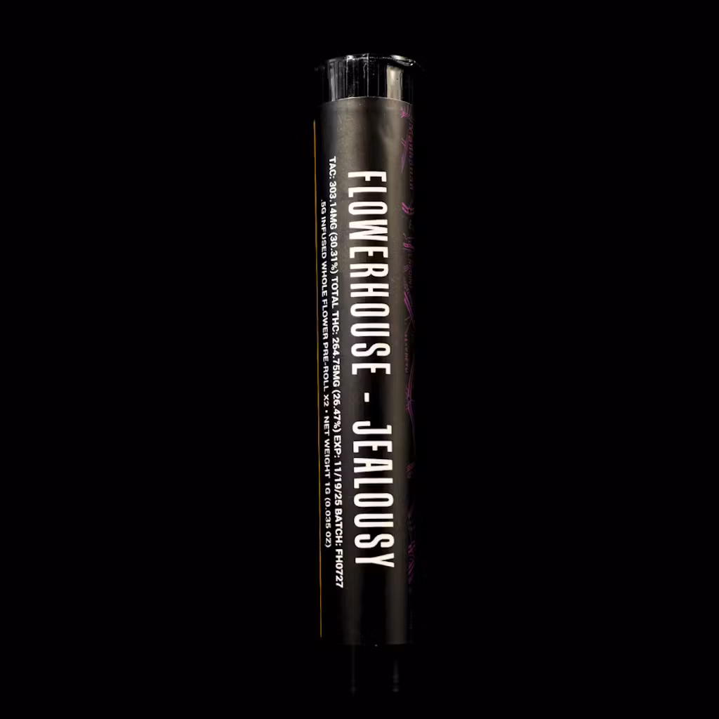Photograph of product: Jealousy  - FlowerHouse-Infused Preroll 2 Pack