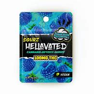 Photograph of product: Hellavated Gummy- Sour Blue Razzberry